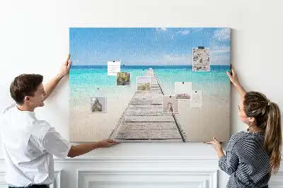 Tableau de liège Île tropicale
