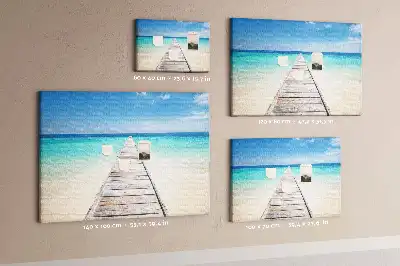 Tableau de liège Île tropicale