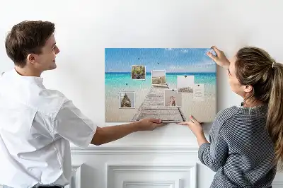 Tableau de liège Île tropicale