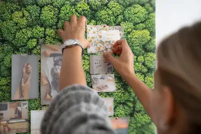 Tableau en liège déco Forêt à vol d'oiseau