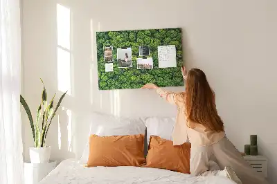 Tableau en liège déco Forêt à vol d'oiseau