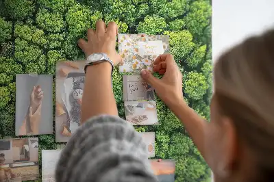 Tableau en liège déco Forêt à vol d'oiseau