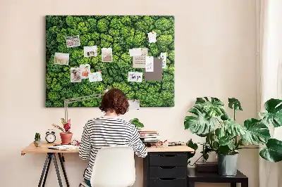 Tableau en liège déco Forêt à vol d'oiseau