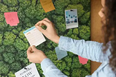 Tableau en liège déco Forêt à vol d'oiseau
