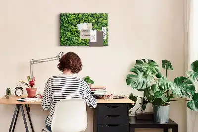 Tableau en liège déco Forêt à vol d'oiseau