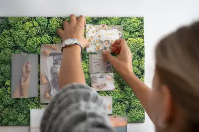 Tableau en liège déco Forêt à vol d'oiseau
