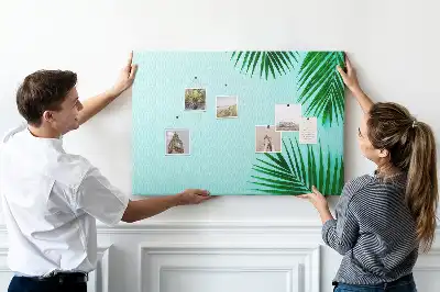 Tableau d’affichage en liège Cadre de palmiers