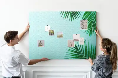 Tableau d’affichage en liège Cadre de palmiers