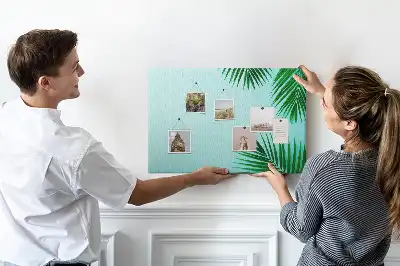 Tableau d’affichage en liège Cadre de palmiers
