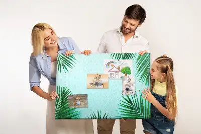 Tableau de liège Forêt tropicale botanique murale