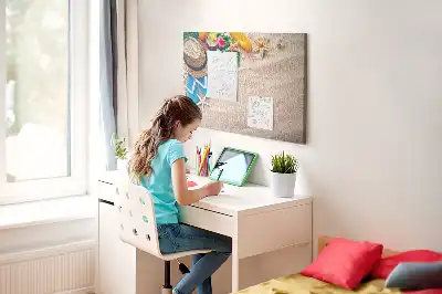 Tableau en liège déco Été exotique