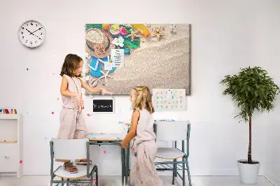 Tableau en liège déco Été exotique