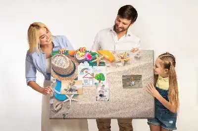 Tableau en liège déco Été exotique