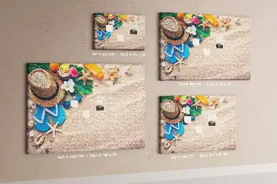 Tableau en liège déco Été exotique