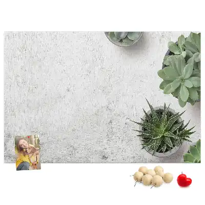 Tableau d’affichage en liège Plantes décoratives