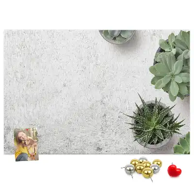 Tableau d’affichage en liège Plantes décoratives