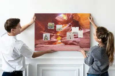 Tableau en liège déco Antelope Canyon