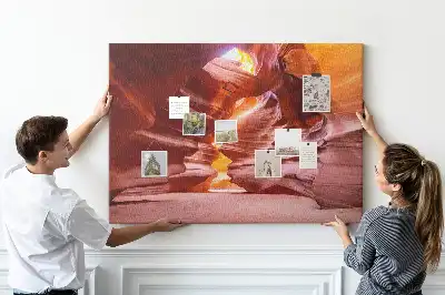 Tableau en liège déco Antelope Canyon