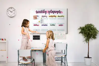 Tableau d’affichage en liège Planificateur écrit à la main