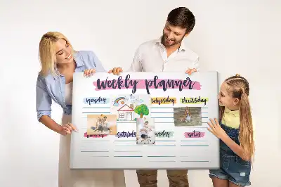 Tableau d’affichage en liège Planificateur écrit à la main