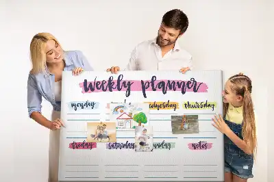 Tableau d’affichage en liège Planificateur écrit à la main