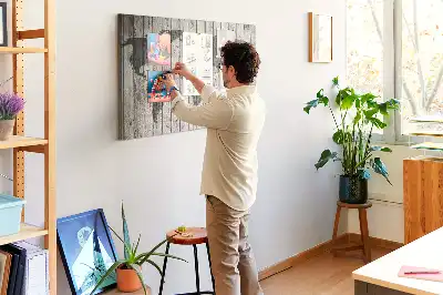 Tableau d’affichage en liège Carte du Monde Planches