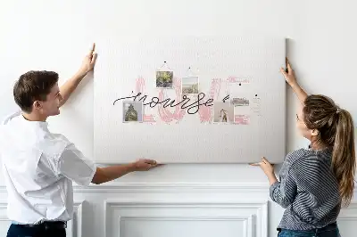 Tableau en liège déco Affirmation aime-toi