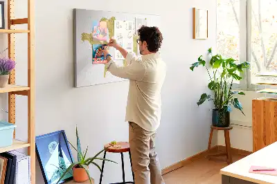 Tableau d’affichage en liège Carte dorée du monde