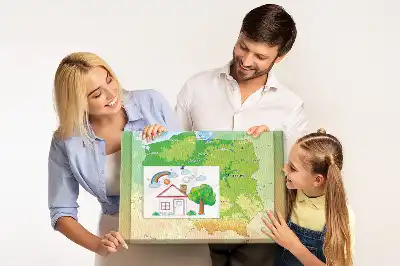 Tableau en liège déco Carte physique de la Pologne