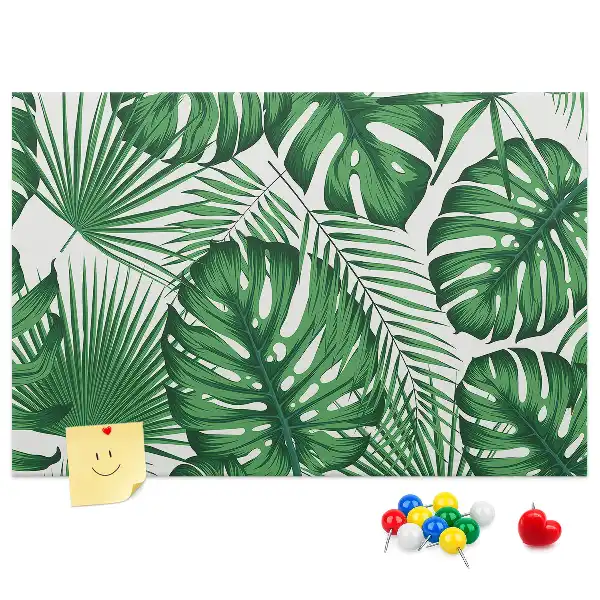 Tableau de liège Feuilles de monstera