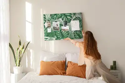 Tableau de liège Feuilles de monstera