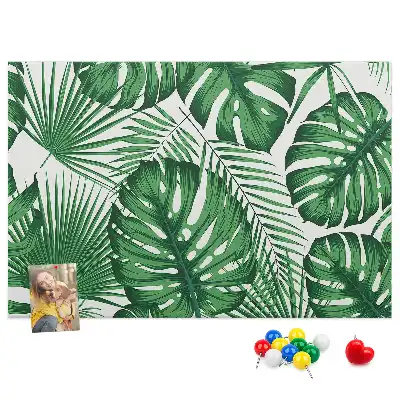 Tableau de liège Feuilles de monstera