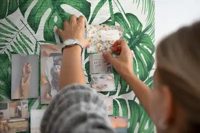 Tableau de liège Feuilles de monstera