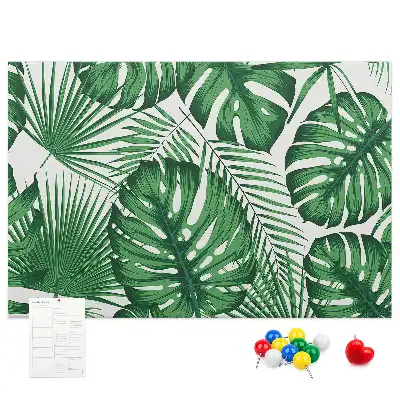 Tableau de liège Feuilles de monstera