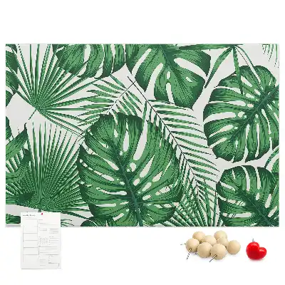 Tableau de liège Feuilles de monstera