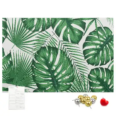 Tableau de liège Feuilles de monstera