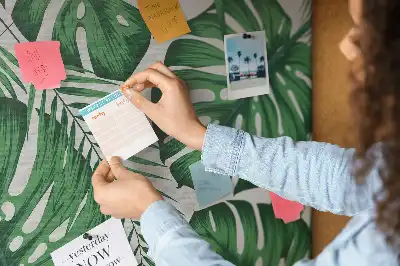 Tableau de liège Feuilles de monstera