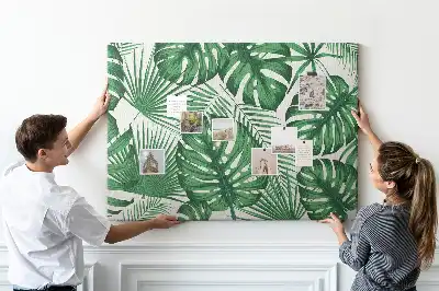 Tableau de liège Feuilles de monstera