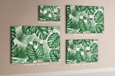 Tableau de liège Feuilles de monstera