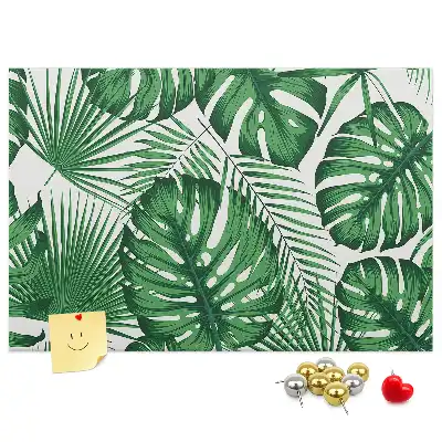 Tableau de liège Feuilles de monstera
