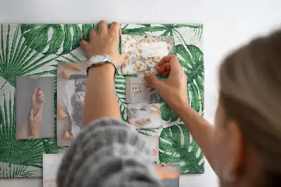 Tableau de liège Feuilles de monstera