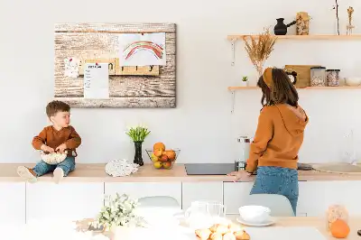 Tableau d’affichage en liège Motif décoratif familial