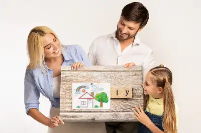 Tableau d’affichage en liège Motif décoratif familial