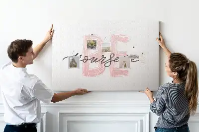 Tableau en liège déco Affirmation d'authenticité