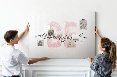Tableau en liège déco Affirmation d'authenticité