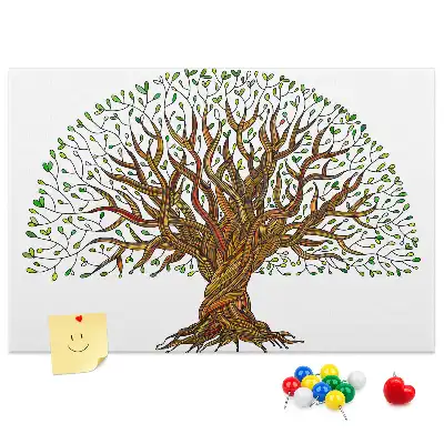 Tableau de liège Arbre racines