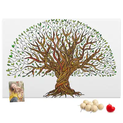 Tableau de liège Arbre racines