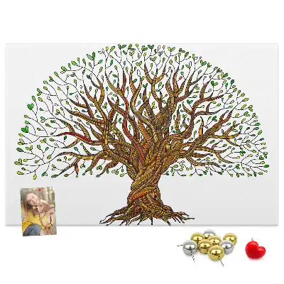 Tableau de liège Arbre racines