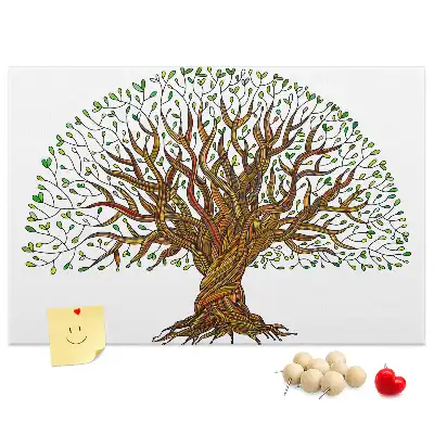 Tableau de liège Arbre racines