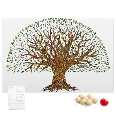 Tableau de liège Arbre racines